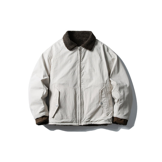 Herren Kurz geschnittener Isolations‑Blouson mit Sherpa‑Kragen und Klappentaschen Nord Taschen