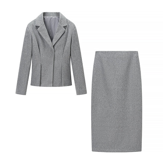 Damen Zweiteiliges Business-Kostüm mit tailliertem Blazer und Bleistiftrock Nord Taschen