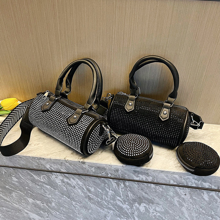 Damen elegante Umhängetasche mit Glitzerdetails Nord Taschen