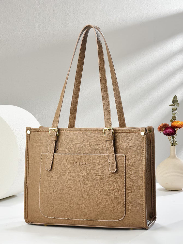 Damen elegante Handtasche im minimalistischen Design mit praktischen Fächern Nord Taschen