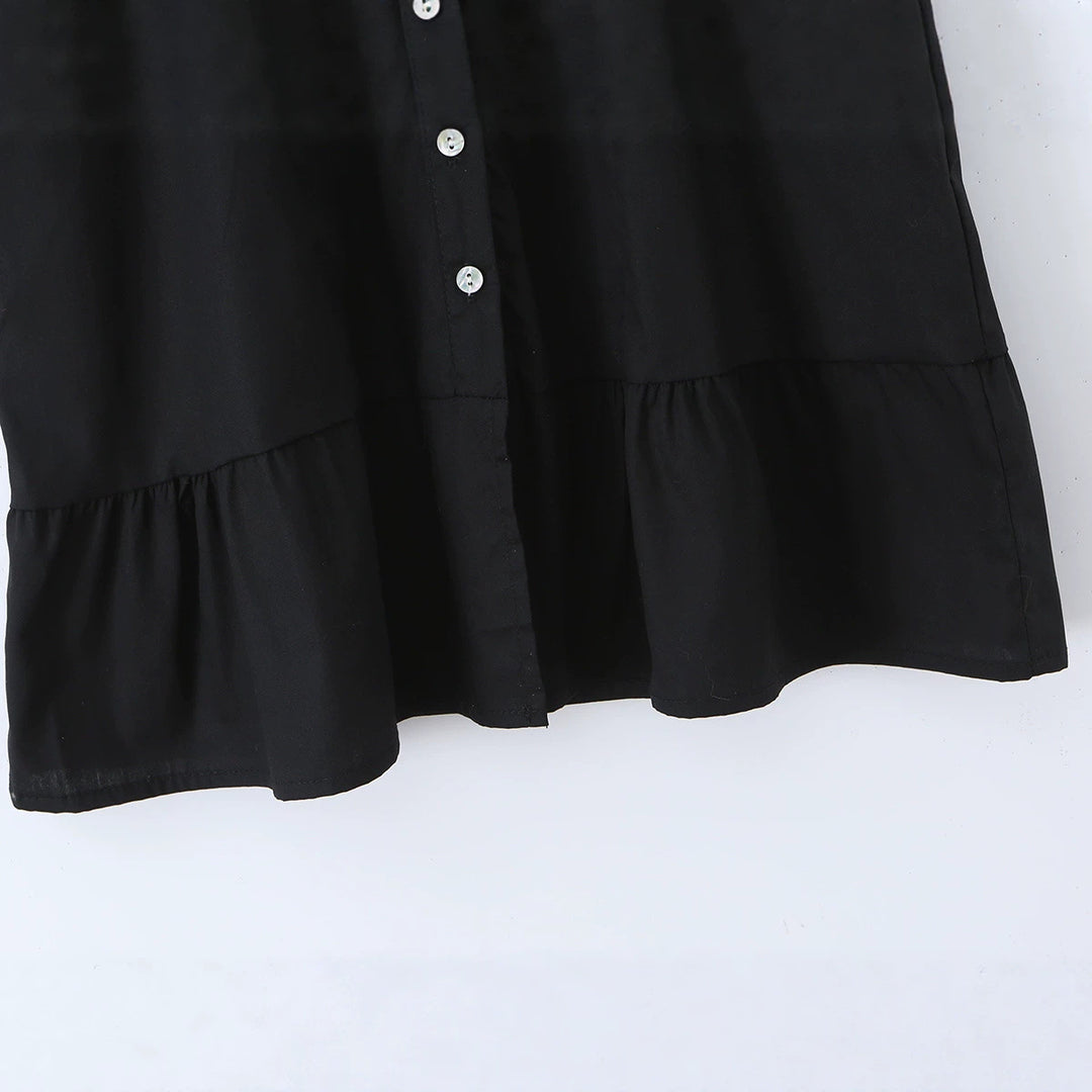 Damen Off-Shoulder Carmenkleid mit Knopfleiste, taillierter A‑Linie und kariertem Rüschenbesatz Nord Taschen