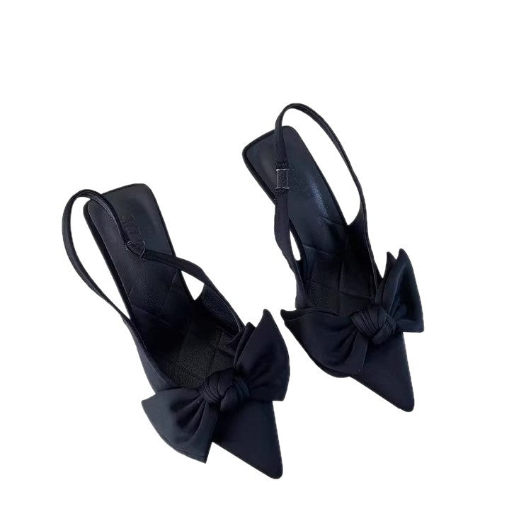 Damen Slingback Pumps mit verspieltem Schleifendesign