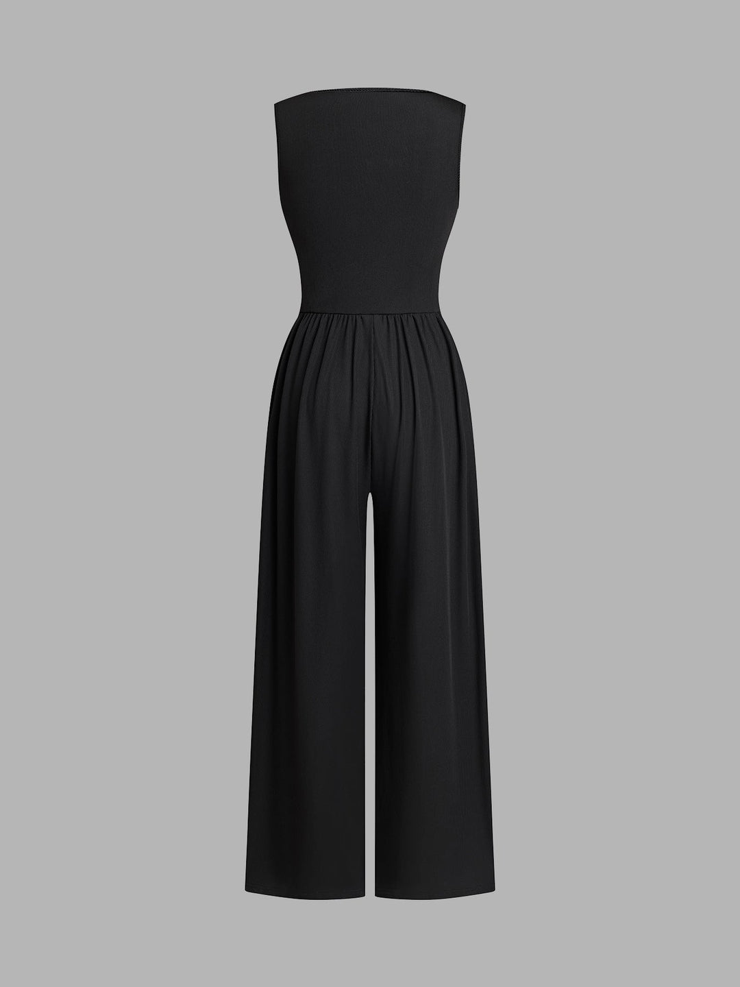 Damen eleganter Jumpsuit mit verstellbaren Trägern und weiten Beinen Nord Taschen