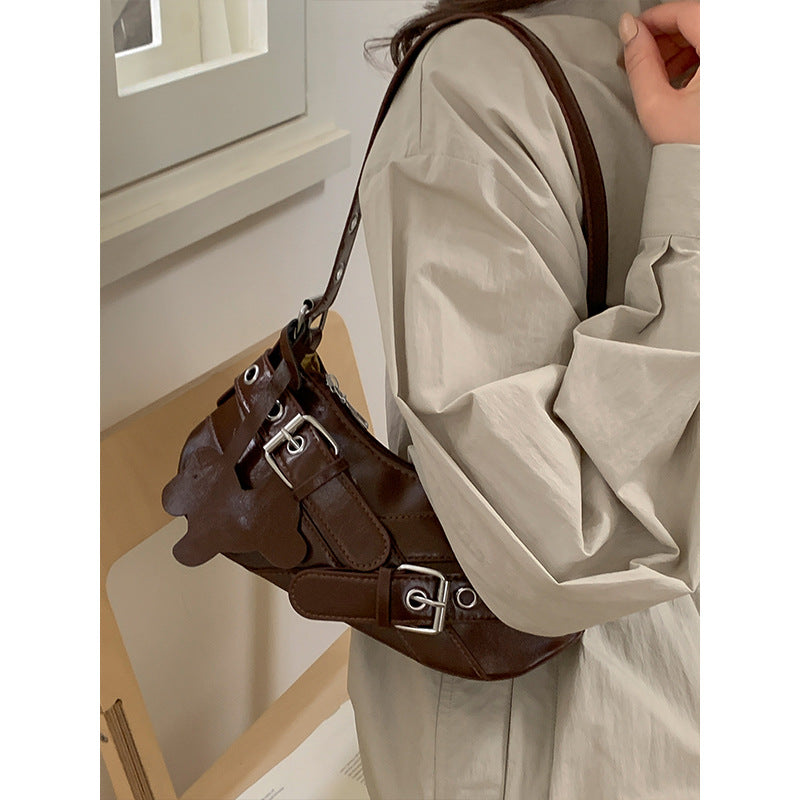 Damen trendige Handtasche mit originellem Anhänger Nord Taschen