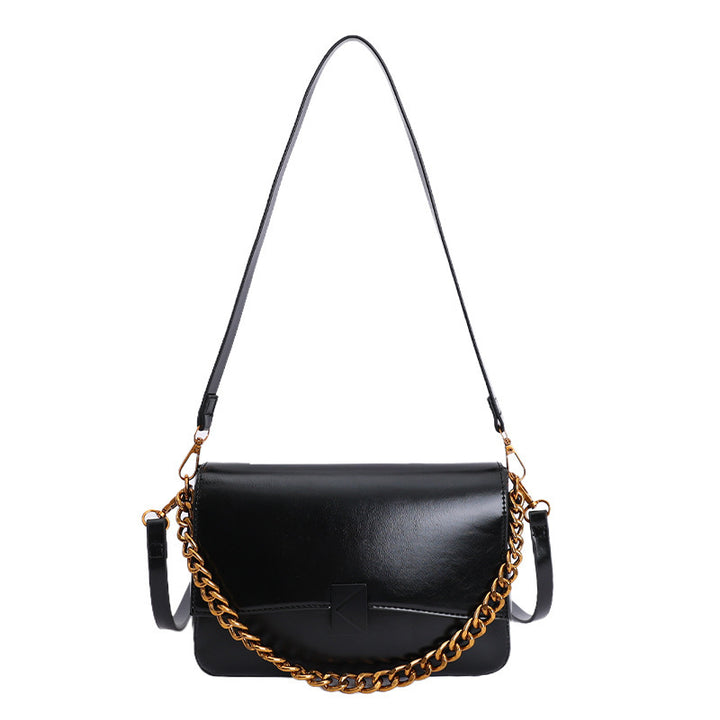 Damen Schultertasche mit modischem Kettenakzent und verstellbarem Riemen Nord Taschen