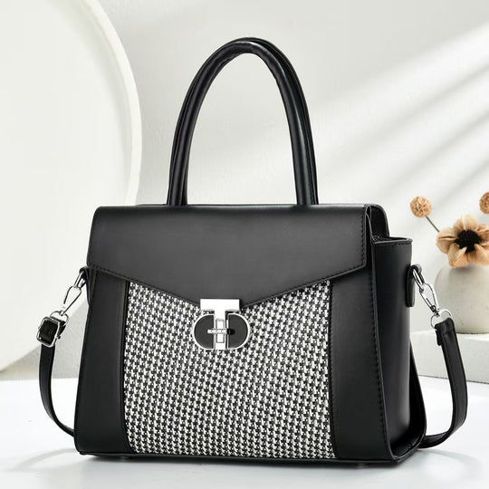 Damen Designer-Handtasche mit strukturierten Oberflächen und abnehmbarem Schulterriemen Nord Taschen