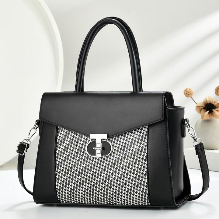 Damen Designer-Handtasche mit strukturierten Oberflächen und abnehmbarem Schulterriemen Nord Taschen