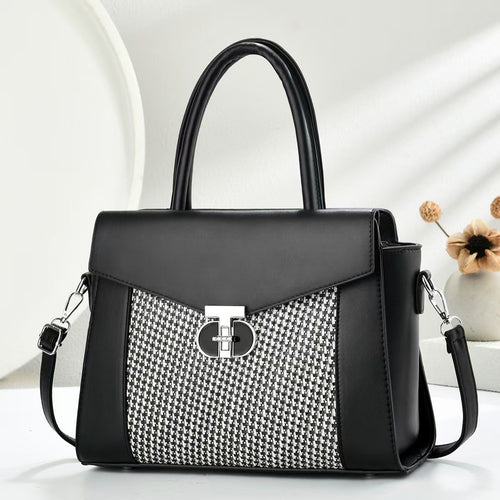 Damen Designer-Handtasche mit strukturierten Oberflächen und abnehmbarem Schulterriemen Nord Taschen