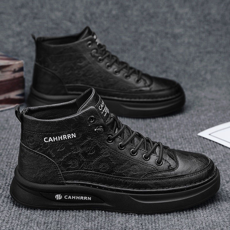 Damen Modische High-Top Sneakers mit atmungsaktiver Oberflächenstruktur