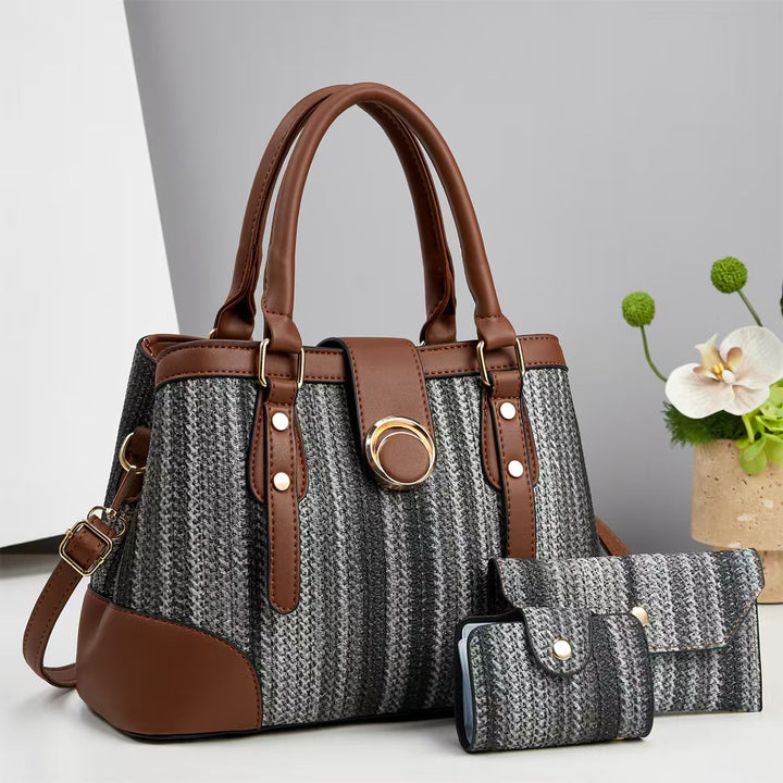 Damen stilvolle Handtasche mit abnehmbarem Geldbeutel Nord Taschen