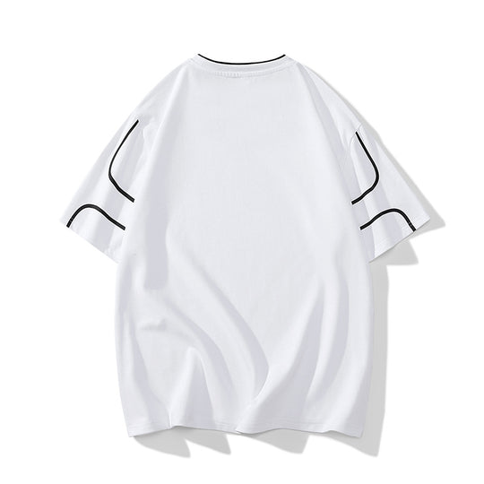 Herren Oversize-T-Shirt aus Baumwollmix mit Kontrastpaspelierung und Dropped-Shoulder Nord Taschen