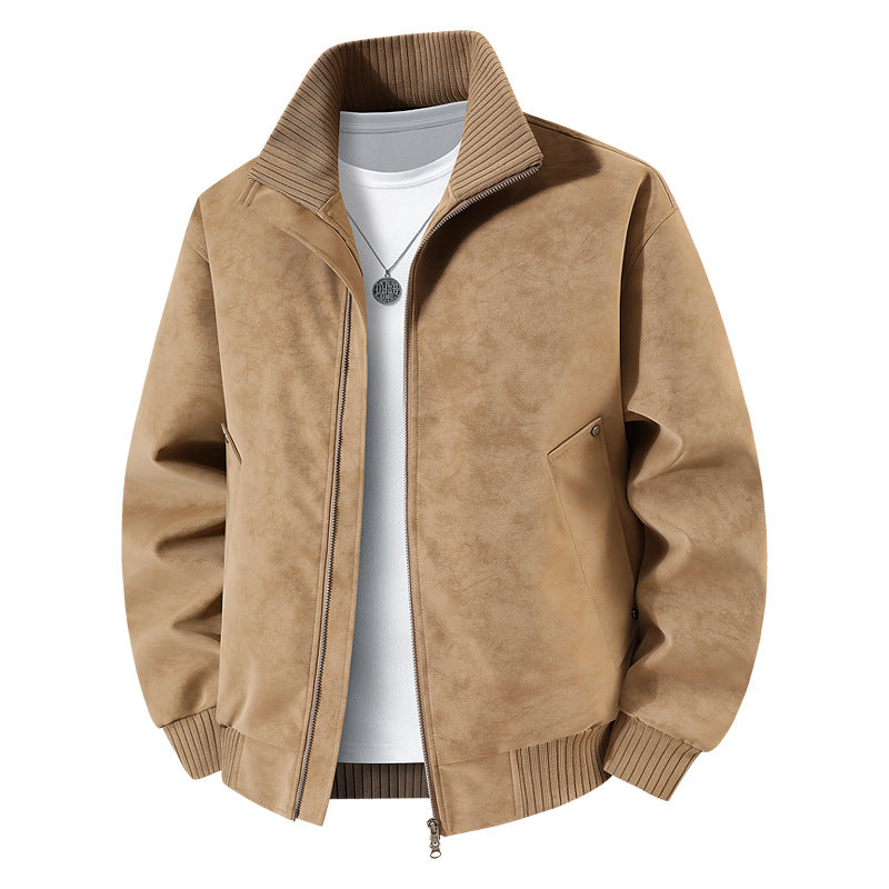 Herren Elegante und stilvolle Kunstlederjacke Nord Taschen