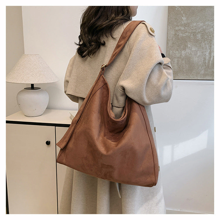 Damen Soft-Leder Schultertasche Nord Taschen