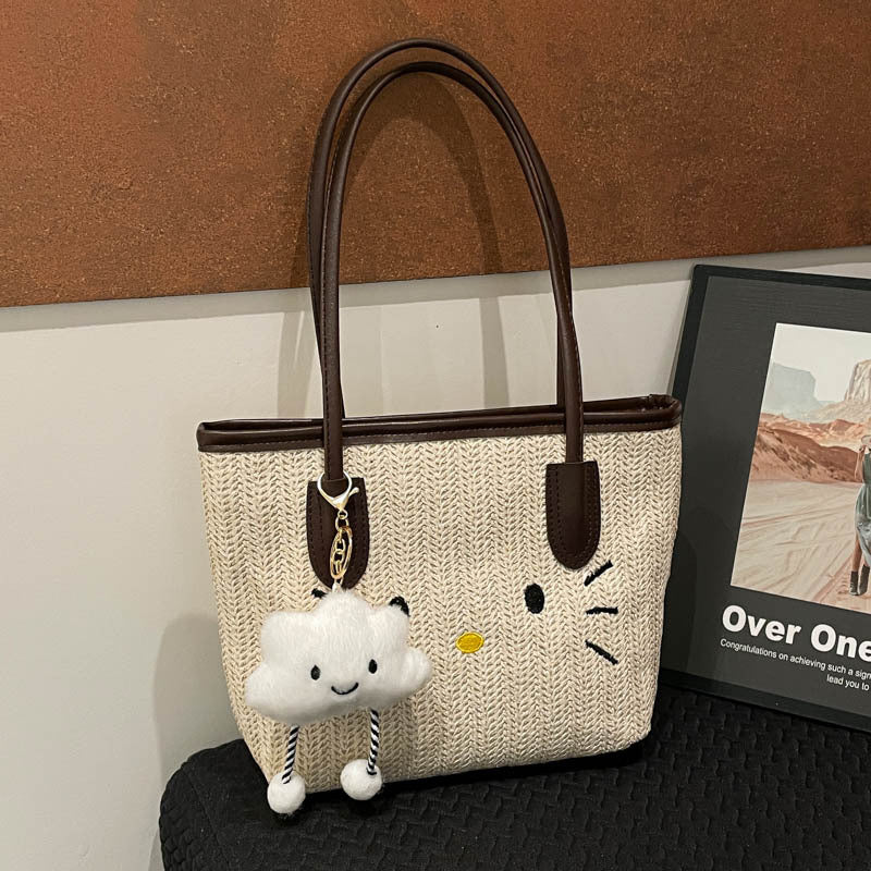 Damen kreative Handtasche mit fröhlichem Wolken-Anhänger Nord Taschen
