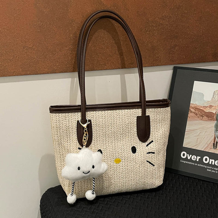 Damen kreative Handtasche mit fröhlichem Wolken-Anhänger Nord Taschen