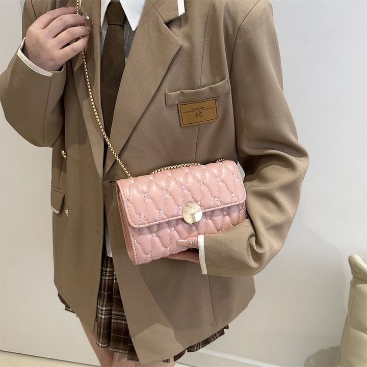 Damen Clutch-Tasche aus hochwertigem Leder mit Kettenriemen Nord Taschen