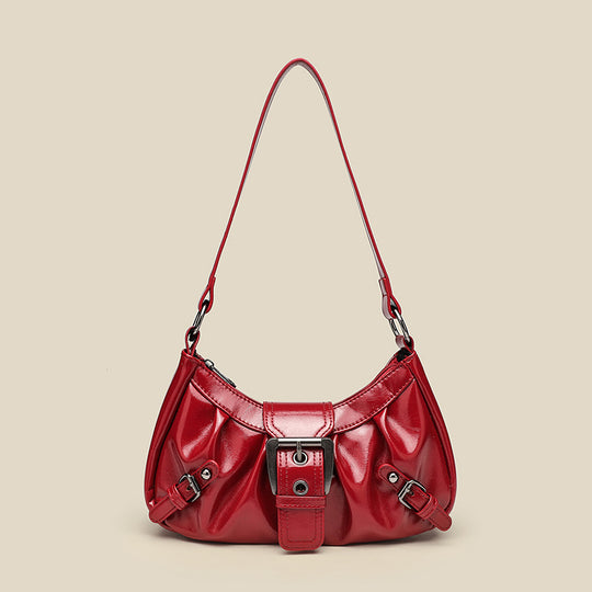 Damen Hobo-Tasche mit modernem Faltendesign und hochwertigem Kunstleder Nord Taschen