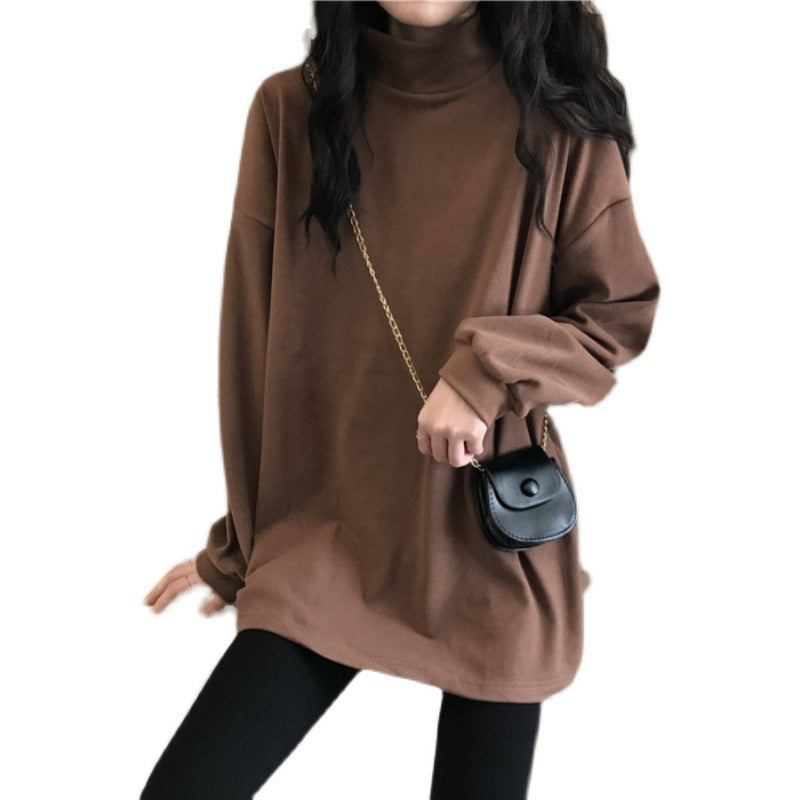 Damen Langarmshirt mit Stehkragen und sportlichem Schnitt