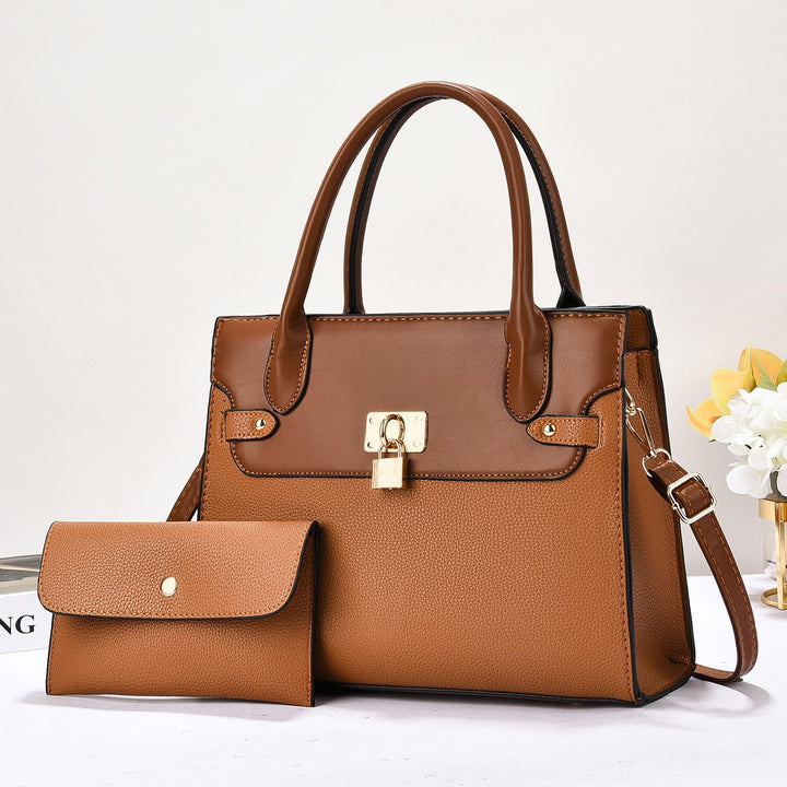 Damen strukturierte Handtasche mit abnehmbarer Mini-Geldbörse Nord Taschen