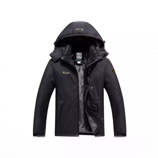 Herren Wasser- und winddichte Softshell-Outdoorjacke mit Teddyfleece-Innenfutter und Kapuze Nord Taschen
