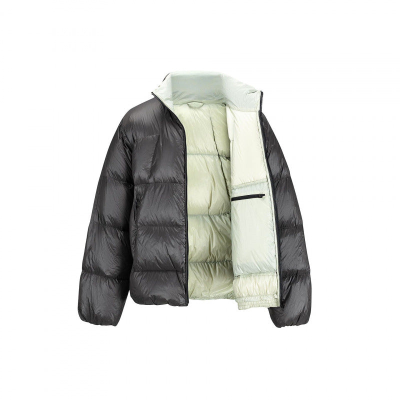 Unisex Wattierte Oversize-Steppjacke mit leichter Thermo‑Wattierung und Stehkragen Nord Taschen