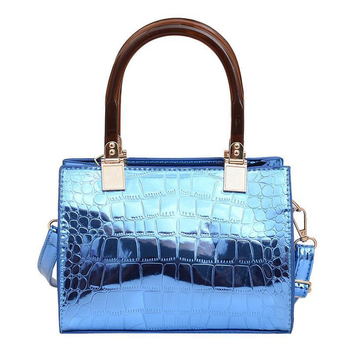 Damen stilvolle Handtasche im eleganten Krokodil-Look Nord Taschen