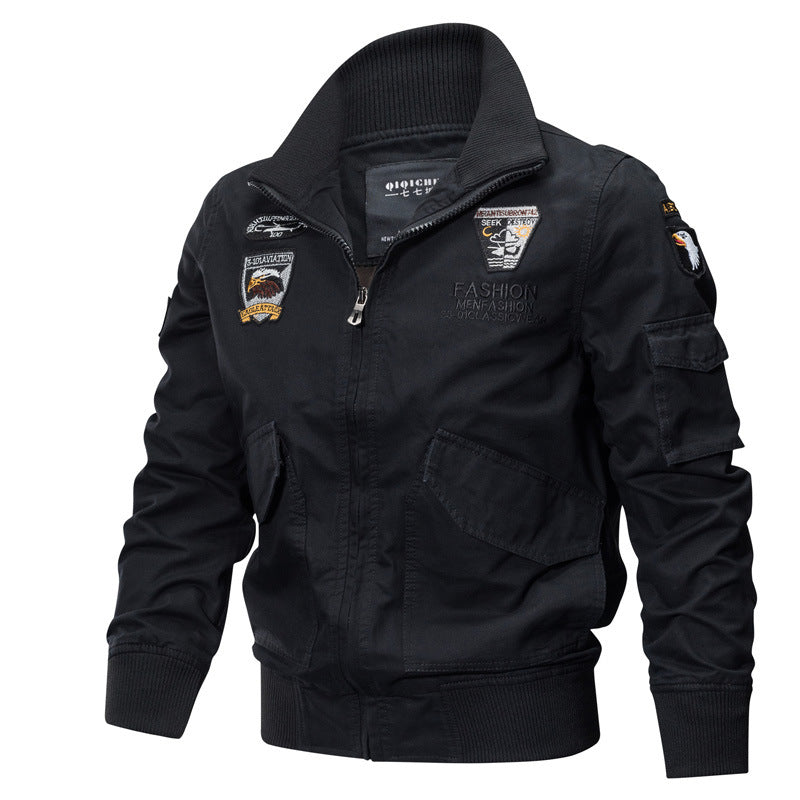 Herren Stylische Pilotjacke mit mehreren Taschen Nord Taschen