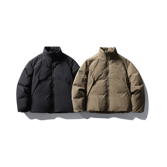 Herren Boxy Thermo-Isolationsjacke mit hohem Stehkragen und minimalistischer Außenhülle Nord Taschen