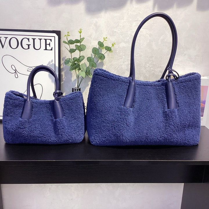 Damen gemütliche und stylische Filz-Shopper-Tasche Nord Taschen