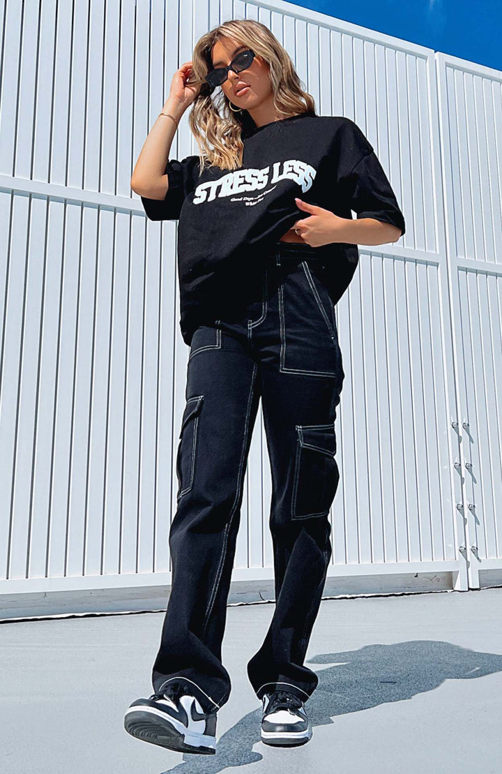 Damen Cargo-Hose mit Baumwollmix und praktischen Taschen