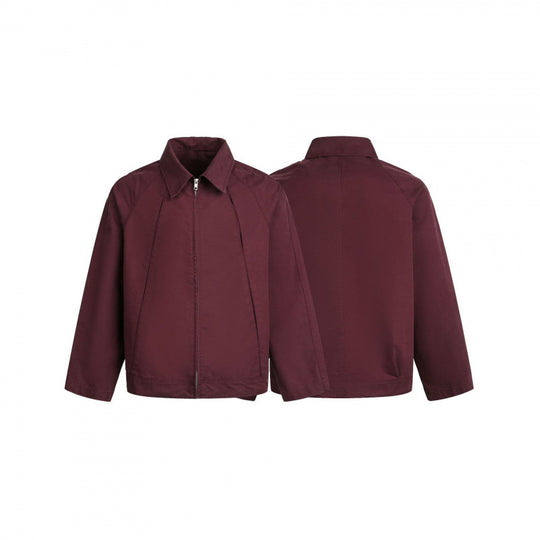 Herren Boxy-Reißverschlussjacke mit Raglanärmeln und markanten Teilungsnähten Nord Taschen