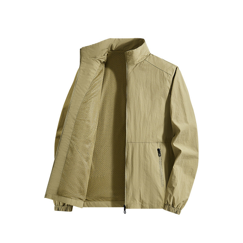Herren Leichte Outdoor-Jacke mit atmungsaktivem Material