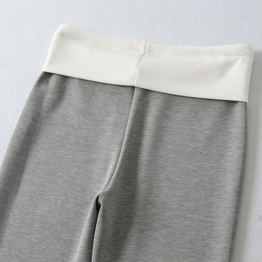 Damen Hochgeschnittene Schlag‑Jogginghose mit Umschlagbund und Kordel Nord Taschen