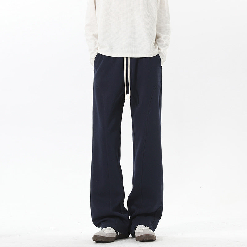 Herren Oversize‑Sweathose im Baggy‑Cut mit Tunnelzug und dekorativen Nähten Nord Taschen