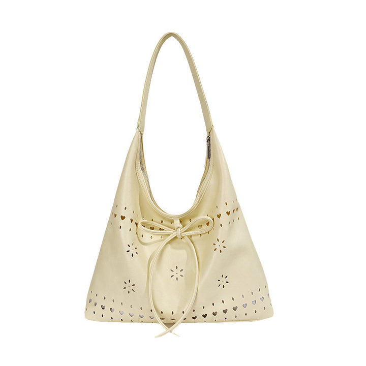 Damen Hobo-Tasche aus weichem Leder mit verzierten Details Nord Taschen
