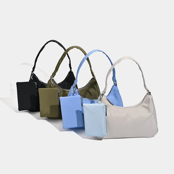 Damen Umhängetasche aus strapazierfähigem Nylon mit abnehmbarem Geldbeutel Nord Taschen