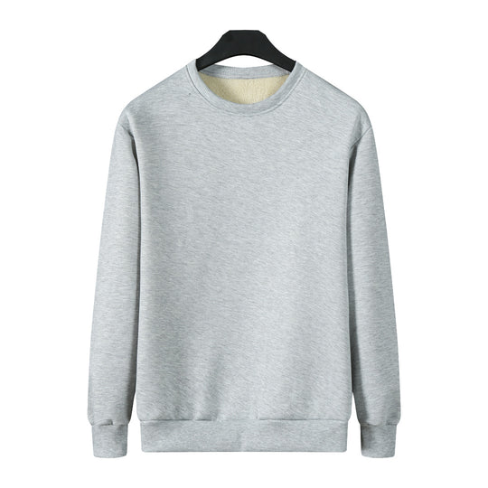 Herren Gefüttertes Rundhals-Sweatshirt mit Teddyfutter & gerippten Bündchen Nord Taschen