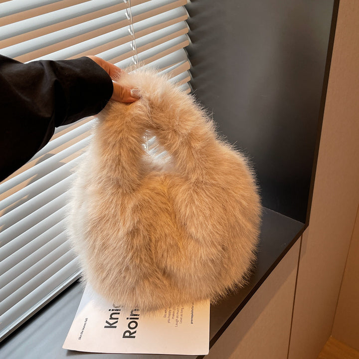 Damen stylische und flauschige Umhängetasche Nord Taschen