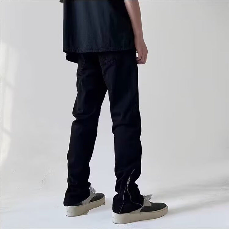 Herren Slim-Fit Zip-Ankle-Hose mit seitlichem Reißverschluss-Detail Nord Taschen