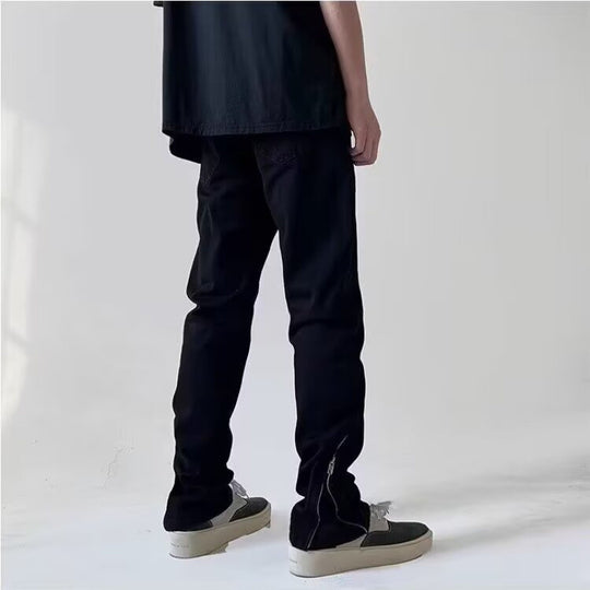 Herren Slim-Fit Zip-Ankle-Hose mit seitlichem Reißverschluss-Detail Nord Taschen