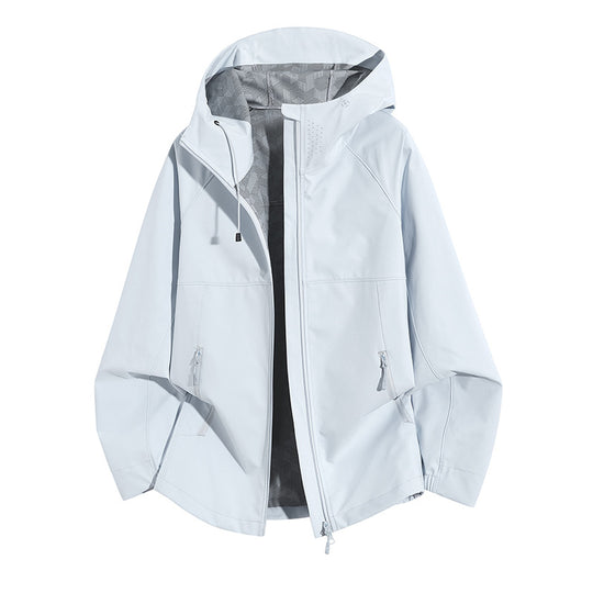 Damen Wetterfeste Kapuzenjacke mit belüftetem Kragen Nord Taschen