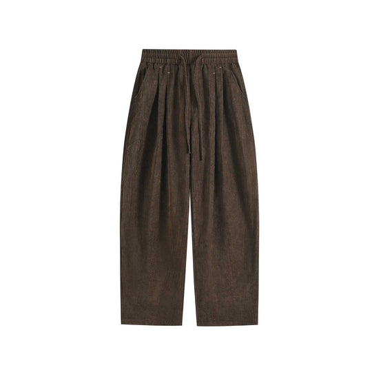 Damen Weite Palazzo-Hose mit elastischem Bund, Tunnelzug und Seitentaschen Nord Taschen