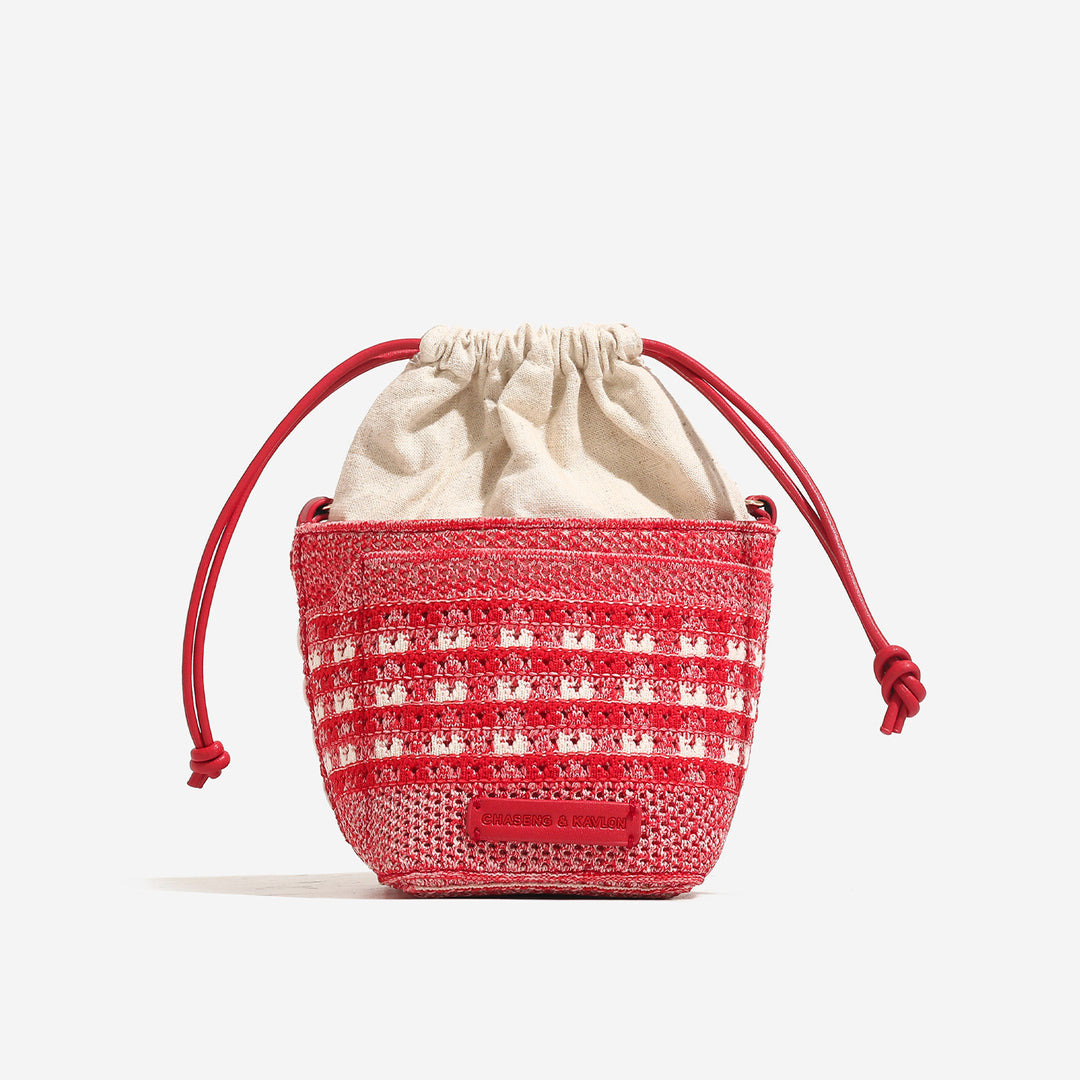 Damen modische Tasche mit elegantem Kordelzug Nord Taschen