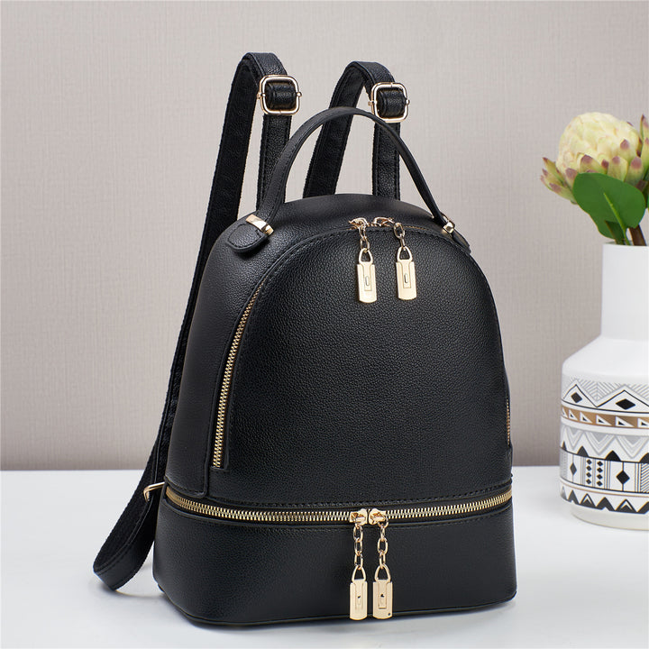 Damen Rucksackhandtasche mit elegantem Doppelreißverschluss Nord Taschen