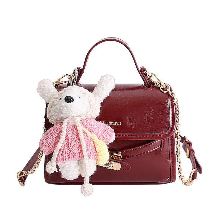 Damen Minihandtasche mit verspieltem Schlüsselanhänger Nord Taschen