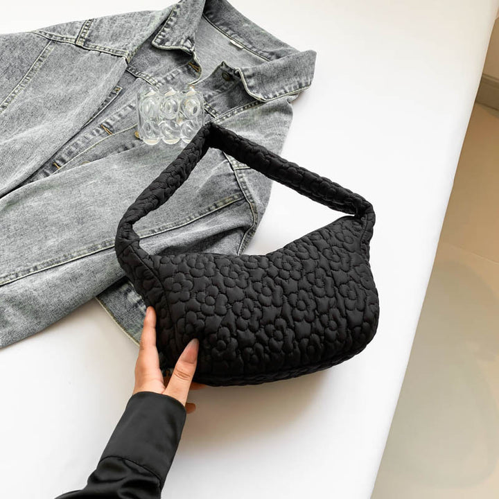 Damen modische und gepolsterte Umhängetasche mit floralem Design Nord Taschen
