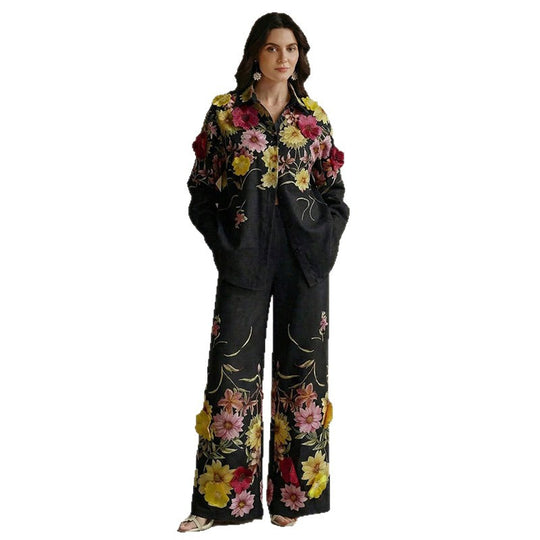 Damen Elegant floral gestalteter Gesamtlook Nord Taschen