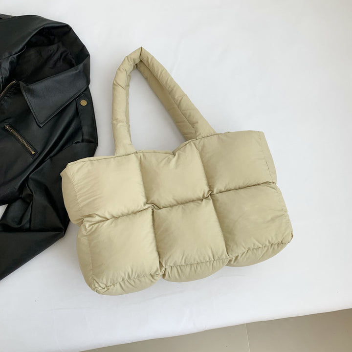 Damen PU Leder Shopper Tasche mit ergonomischem Tragegriff und moderner Steppung Nord Taschen