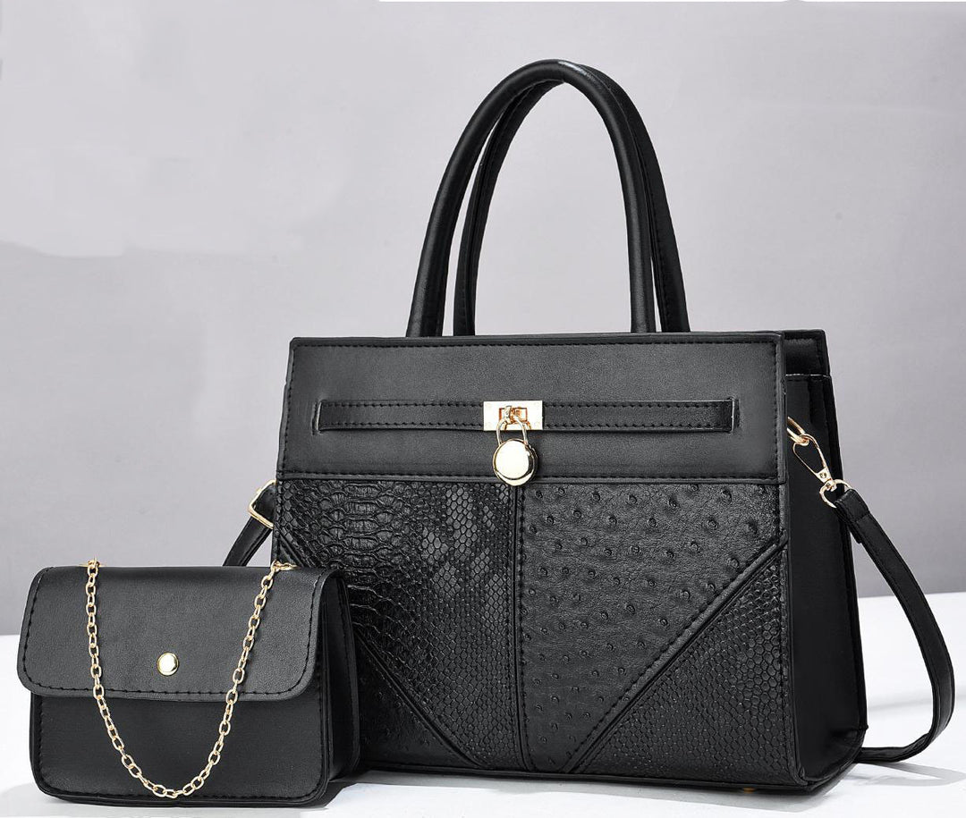 Damen elegante Handtasche mit abnehmbarer Mini-Clutch Nord Taschen