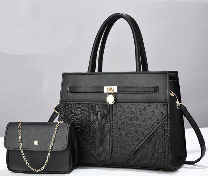 Damen elegante Handtasche mit abnehmbarer Mini-Clutch Nord Taschen